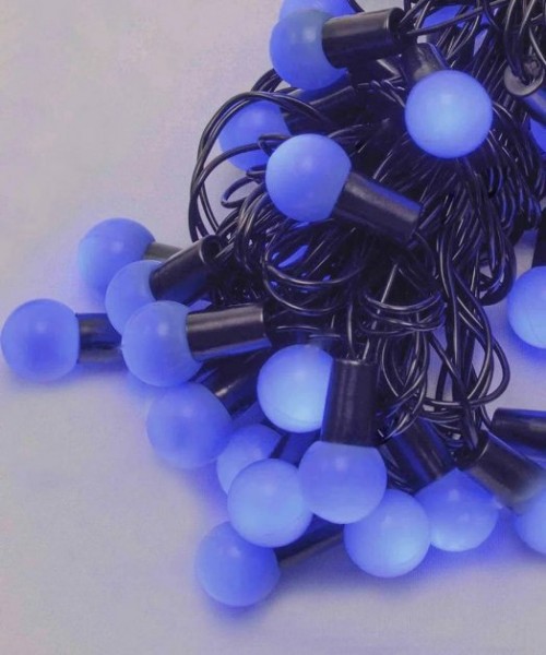 

Гирлянда Шарики 18мм 40 LED 7м переходник синий SEZ 1318-02 (NAT06516)