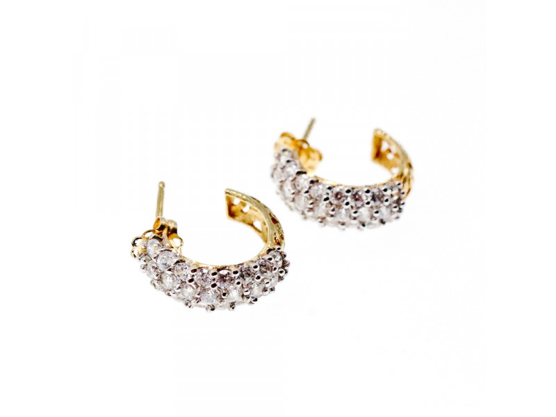

Золотые серьги с фианитами Блеск Sky Jewelry 003380