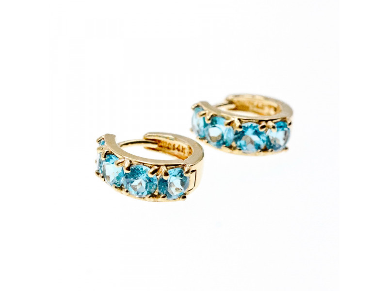 

Золотые серьги с топазом Обаяние Натуральный Sky Jewelry 003379