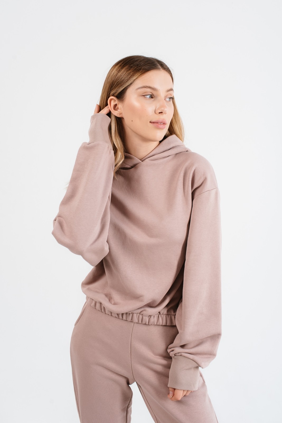 

Худи Dreha 1229-9 - Темно- бежевый, Худи Dreha 1229-9 S-M Темно- бежевый