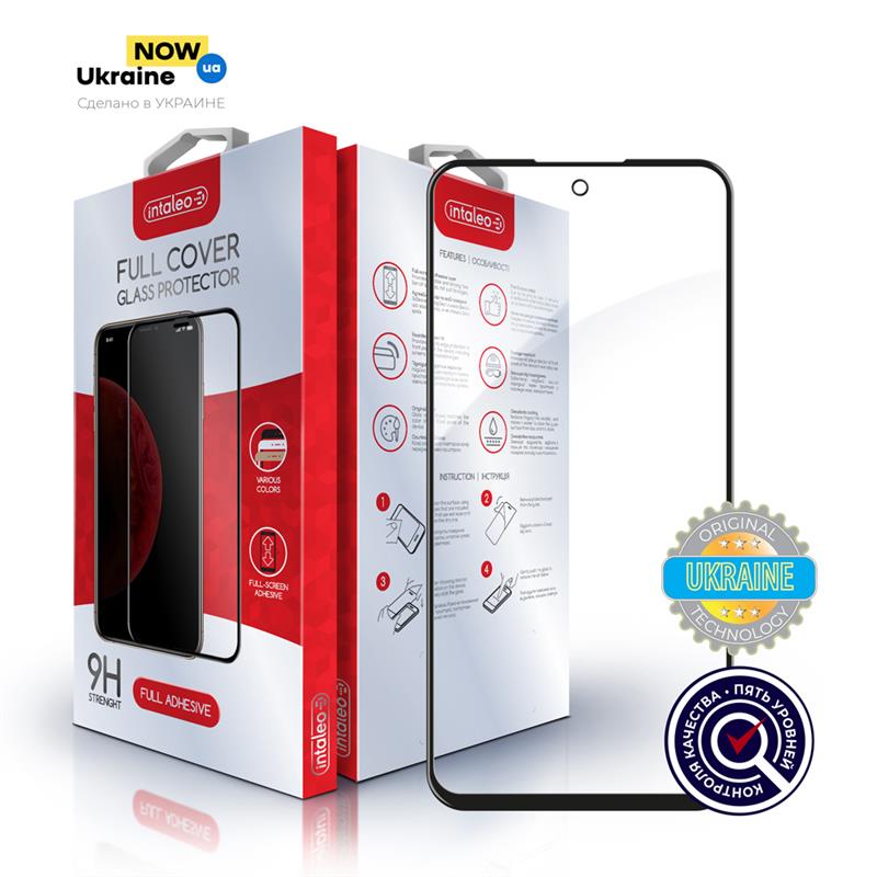

Защитное стекло Intaleo для Xiaomi Redmi 9 Full Glue Black