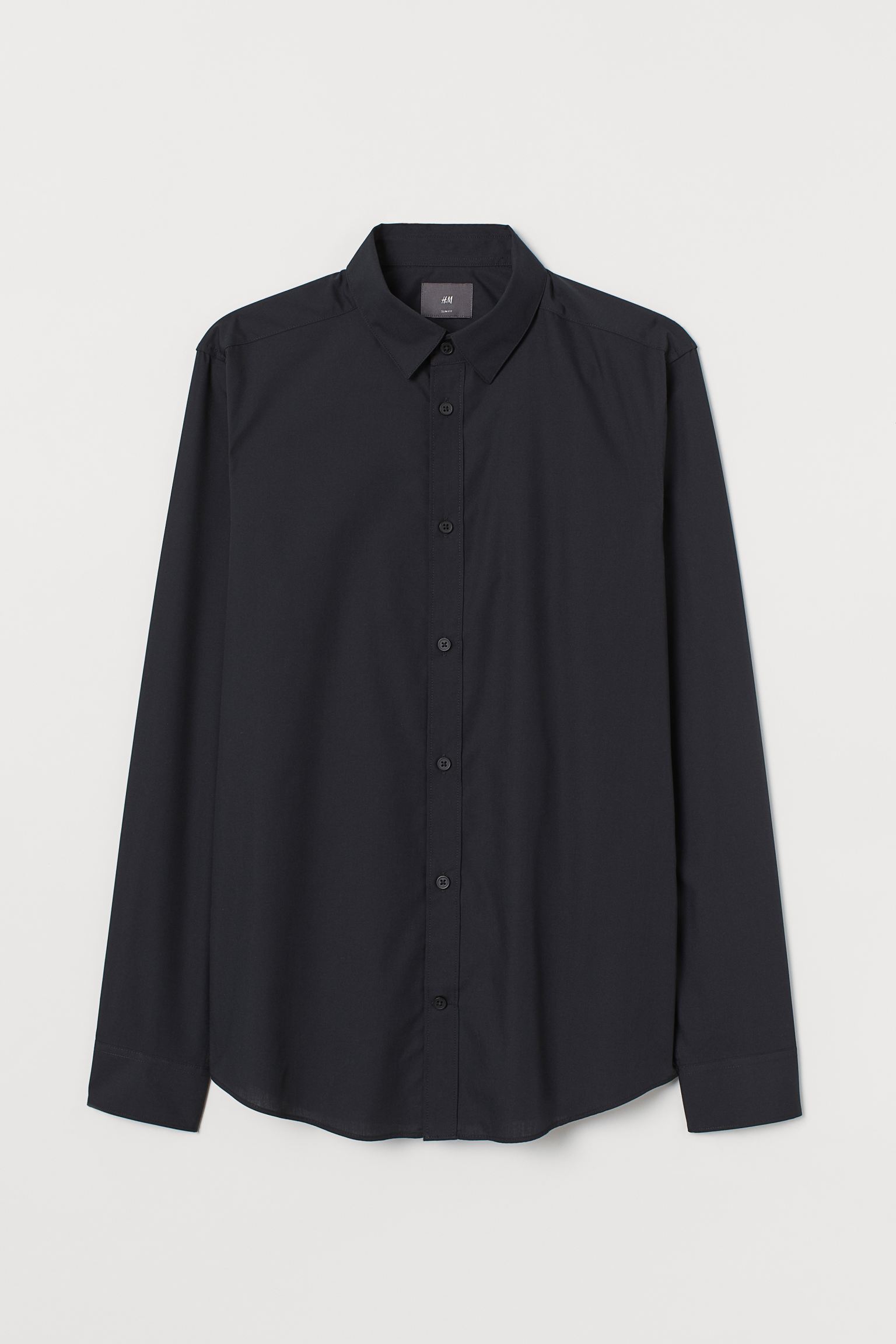 

Рубашка H&M L черный 1127817580