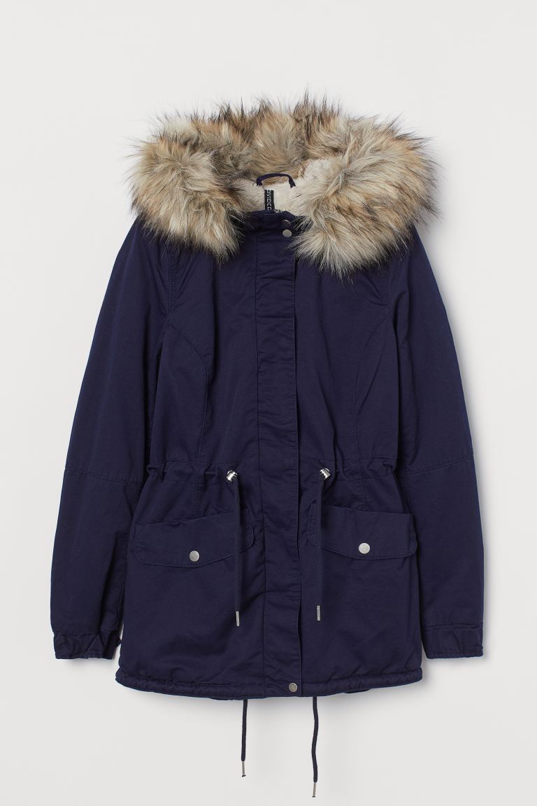 

Парка H&M  темно синий 6107212662, Парка H&M 44 темно синий 6107212662