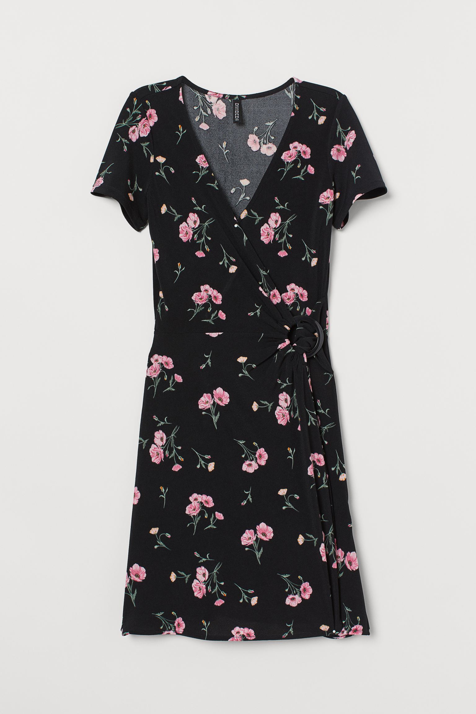 

Платье H&M  черный цветы 8107472020, Платье H&M 38 черный цветы 8107472020
