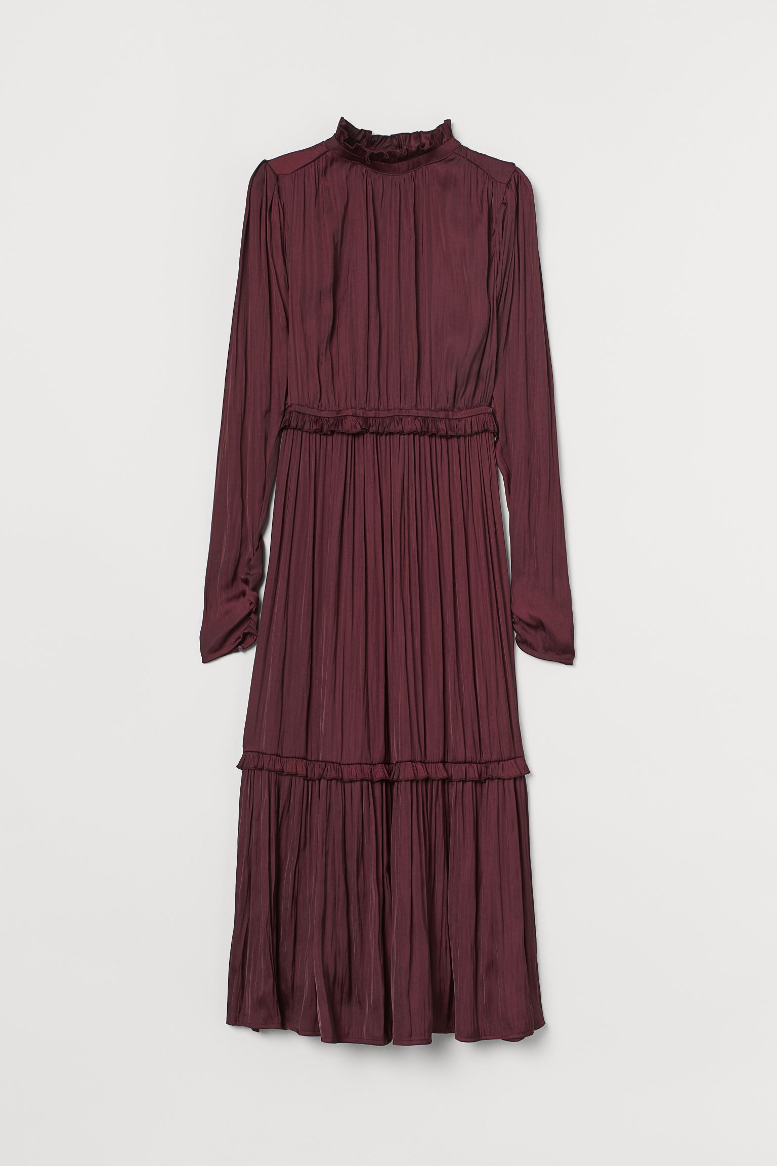

Платье H&M  бордовый 7109262772, Платье H&M 40 бордовый 7109262772