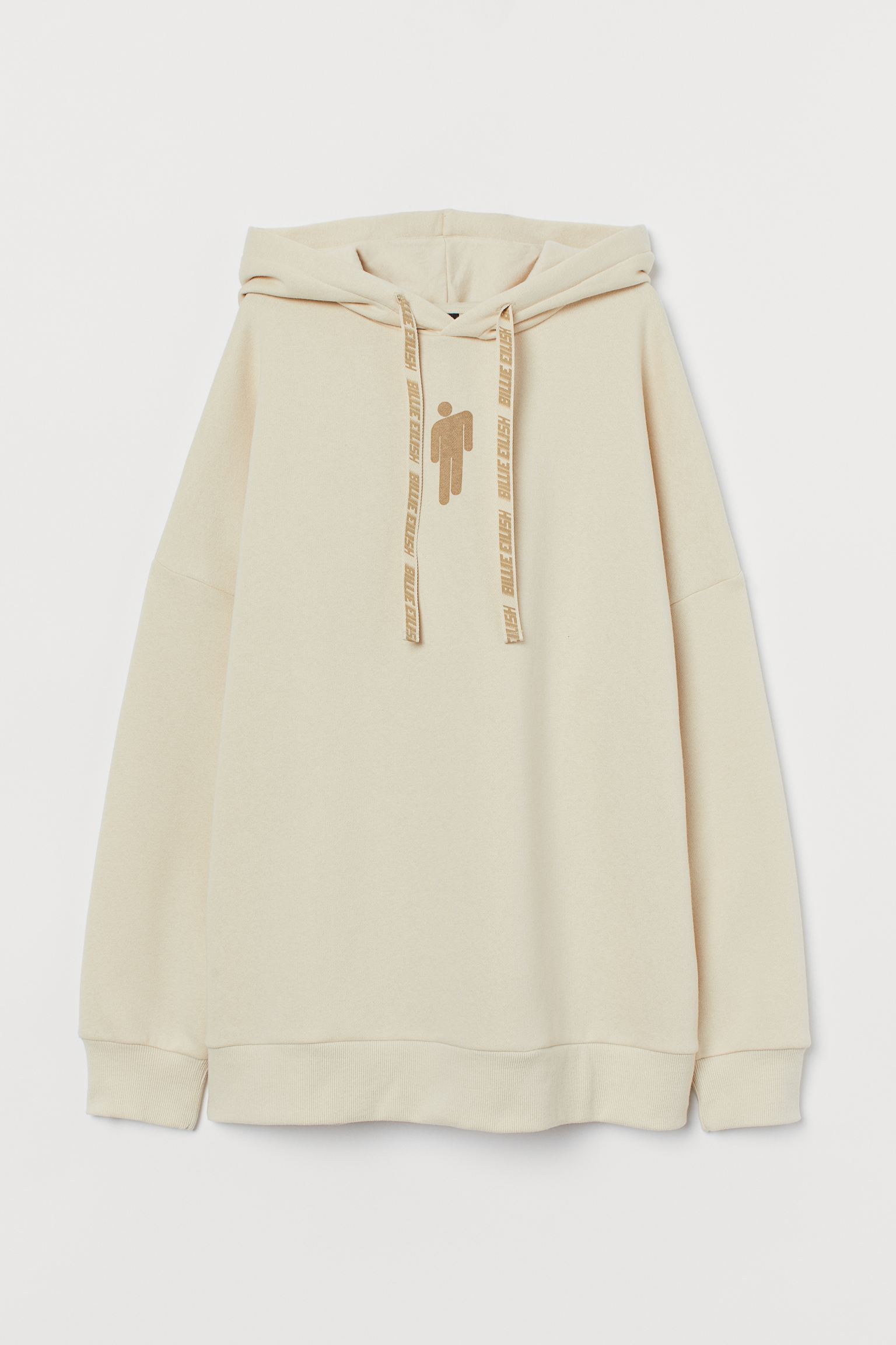 

Худи H&M S бежевый принт 7108262151