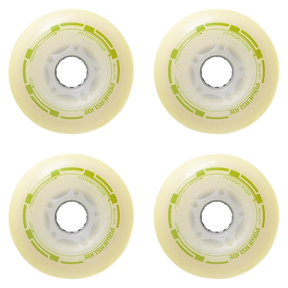 

Колеса для роликов Powerslide Foton Envy Led 80mm Green 4-Pack