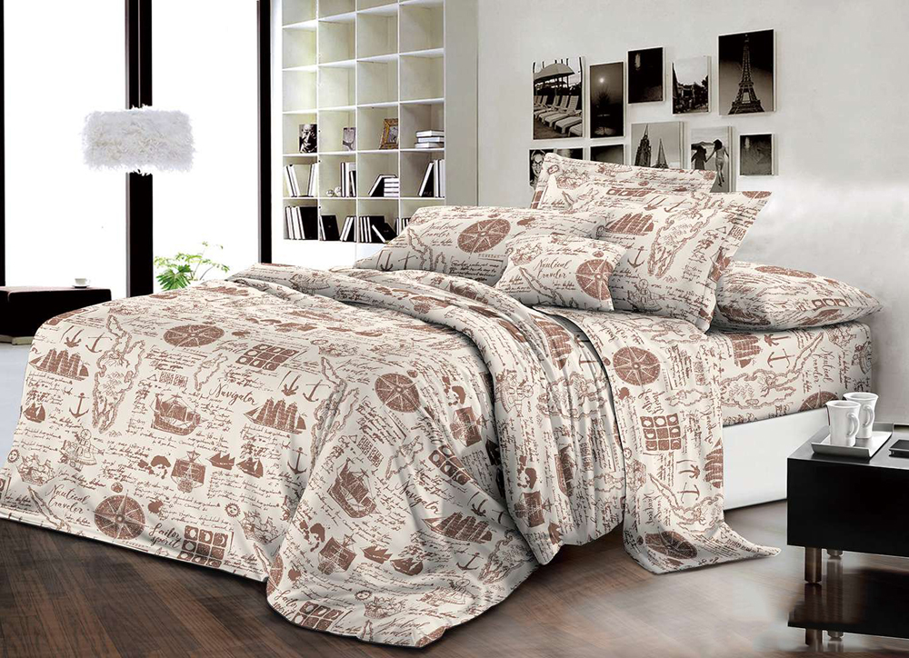 

Комплект постельного белья MirSon Бязь Premium 17-0285 Tallinn 220х240 см