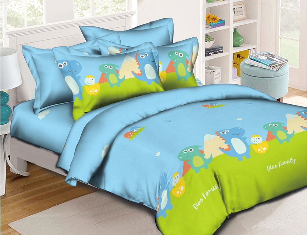 

Пододеяльник MirSon Бязь Premium 17-0425 Little dinosaur 110 х 140 см
