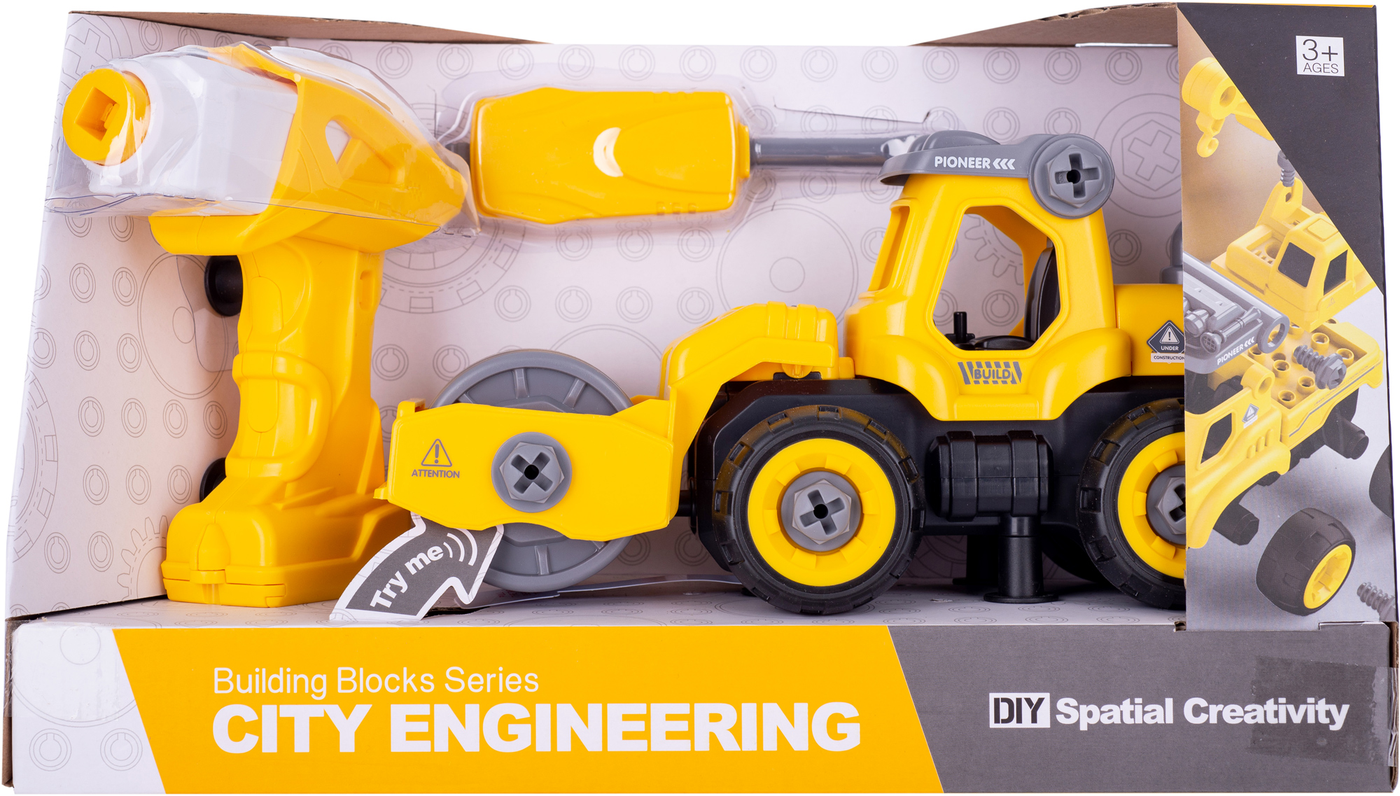

Конструктор DIY Spatial Creativity - Каток с электродвигателем LM8012-DZ-1 33 детали (CJ-1365033)
