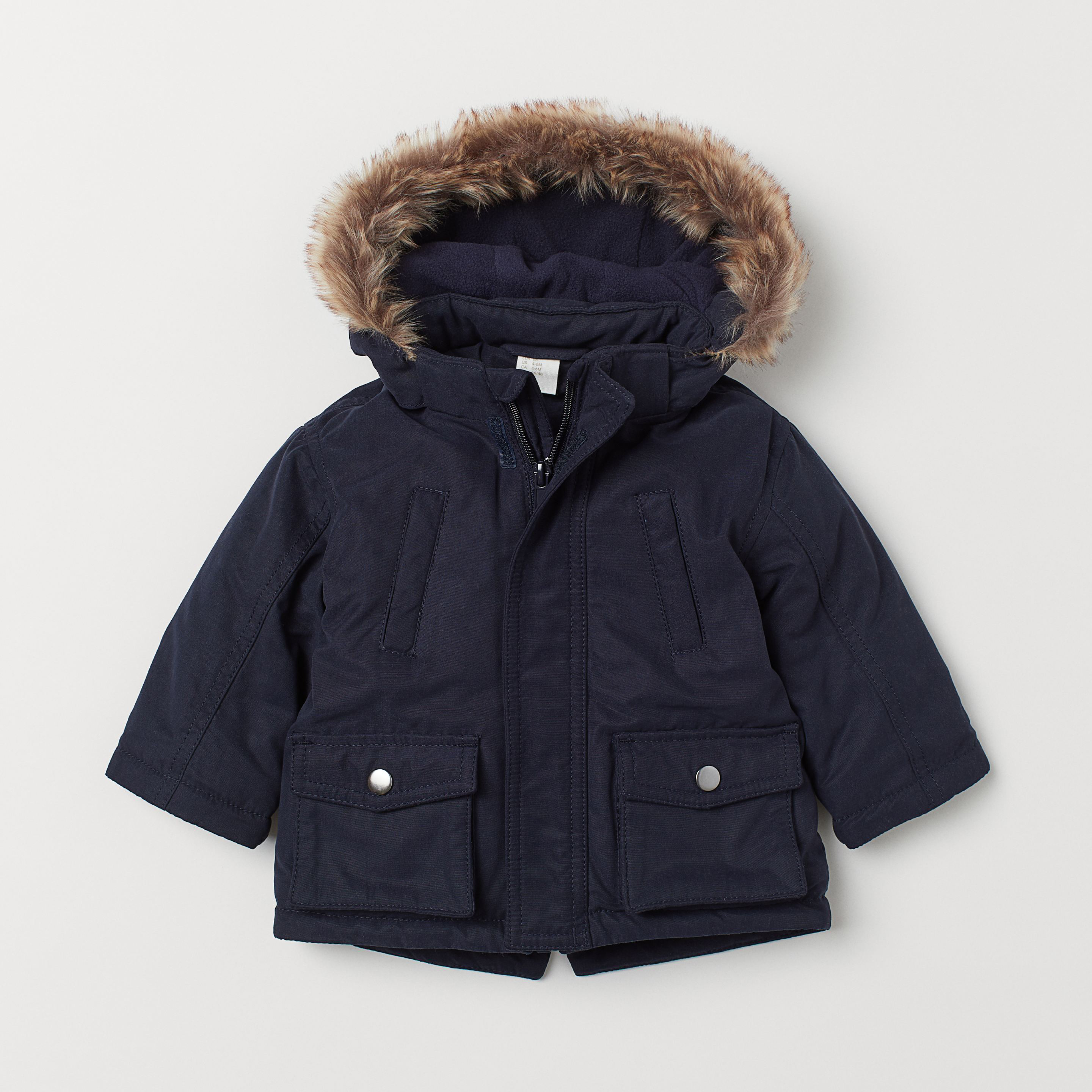 

Демисезонная куртка-парка H&M 73491803 80 см Темно-синяя