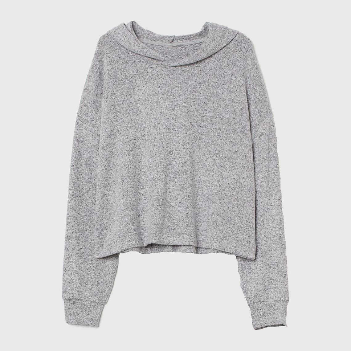 

Пижамное худи H&M 1309-9265612 M Светло-серый меланж