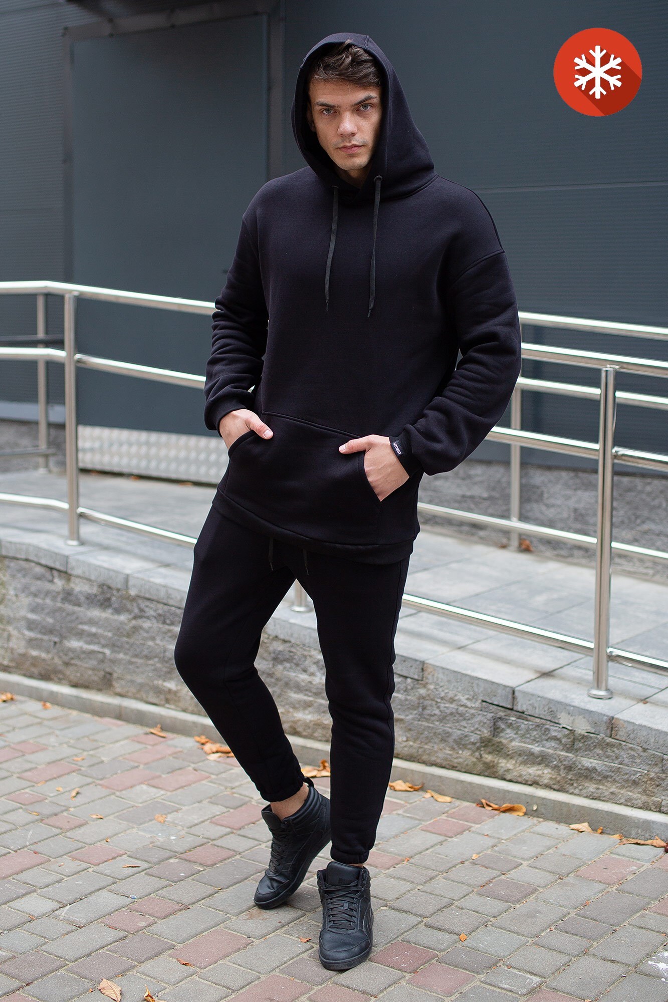 

Спортивный Without костюм Basic FLEECE  Черный, Спортивный Without костюм Basic FLEECE S Черный