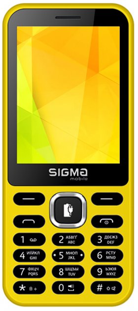 

Мобильный телефон Sigma mobile X-Style 31 Power Yellow