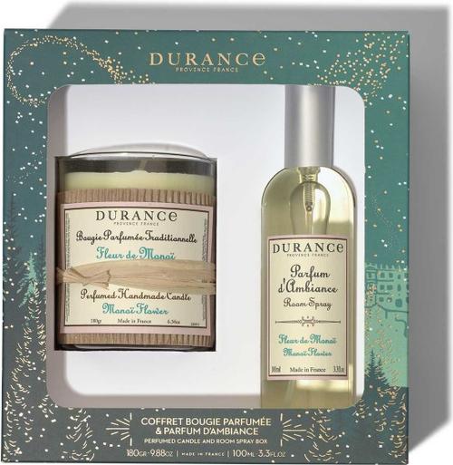 

Ароматический набор Durance Noel Coffret Bougie Натуральная свеча ручной работы 180 г + Духи для дома 100 мл Цветок монои