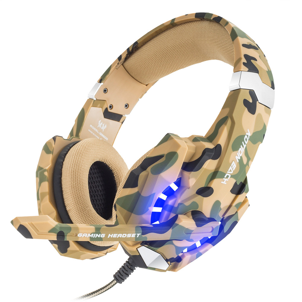 

Геймерские наушники Kotion Each G9600 с подсветкой (Камуфляжный)