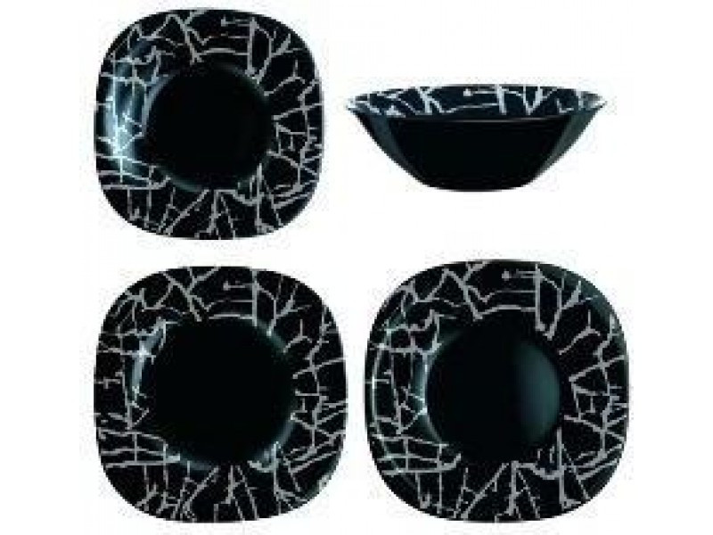 

Столовый сервиз 19 предметов Dripping Black Luminarc G9673