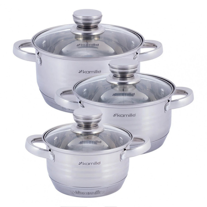 

Набор кастрюль 6 предметов Kamille KM-4915