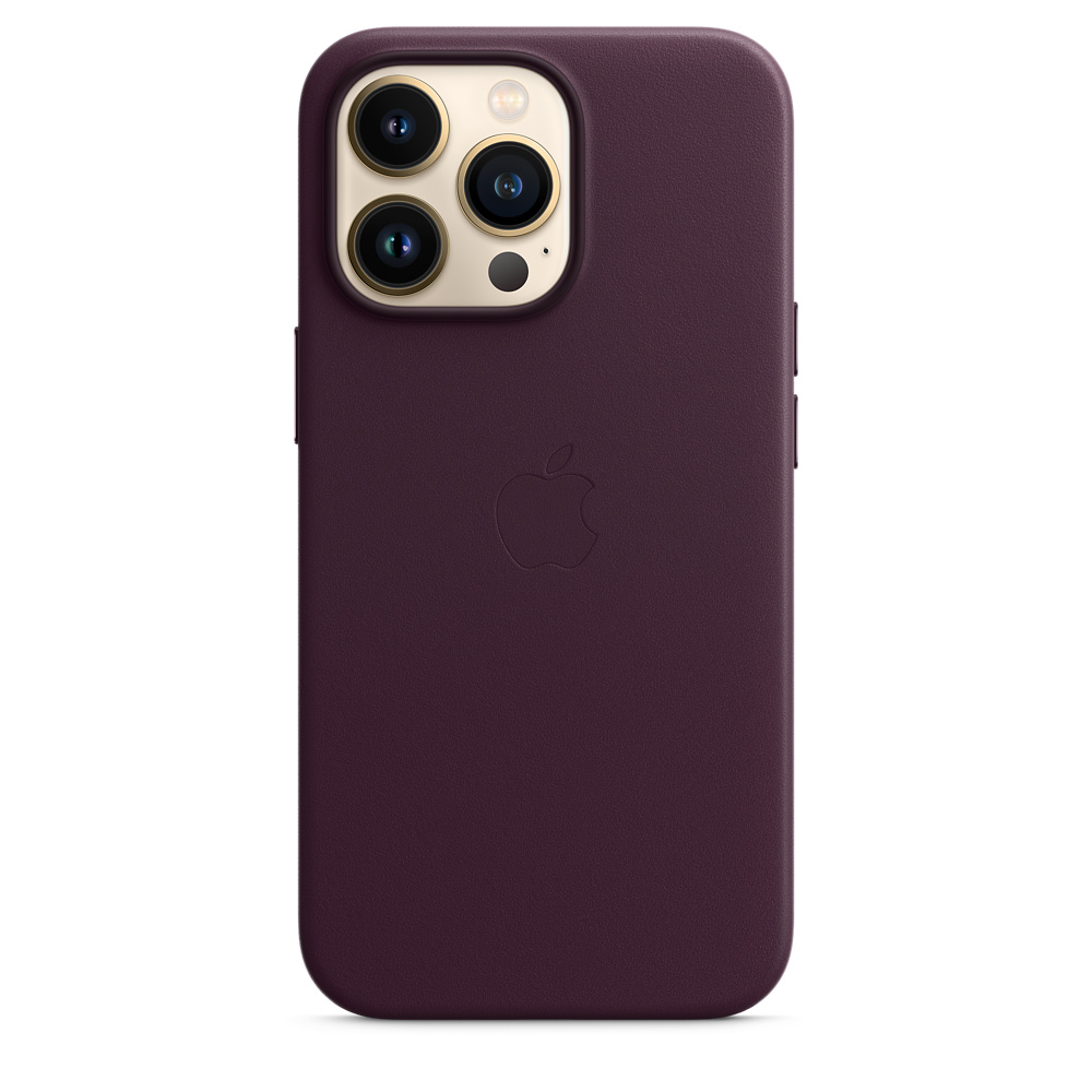 

Чехол Leather Case для iPhone 13 Pro Max Dark Cherry (iS)