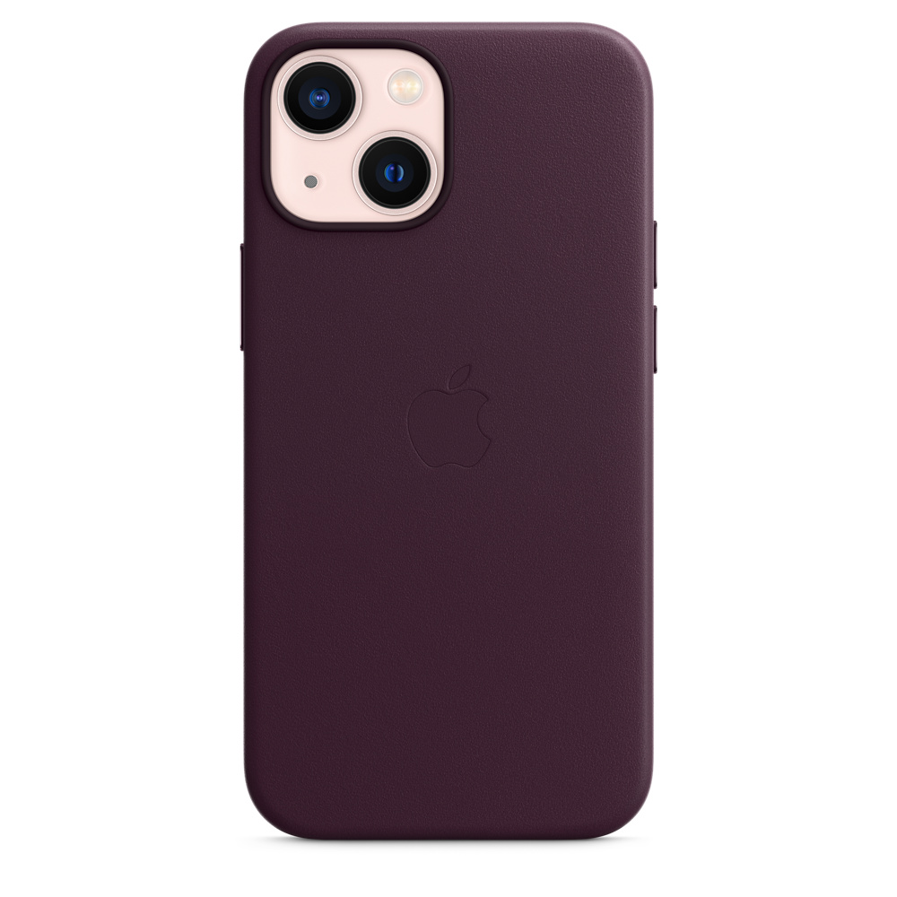 

Чехол Leather Case для iPhone 13 Dark Cherry (iS)
