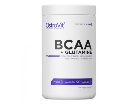 

Аминокислоты Ostrovit BCAA + Glutamine 500г Вкус Натуральный
