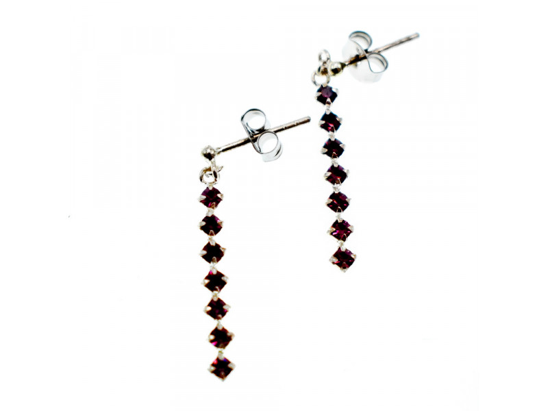 

Серебряные серьги с Альмандином Натуральный Sky Jewelry 001852