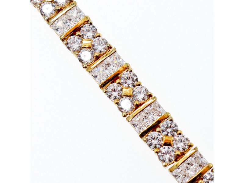 

Серебряный браслет в позолоте с фианитами Королева Натуральный Sky Jewelry 003038