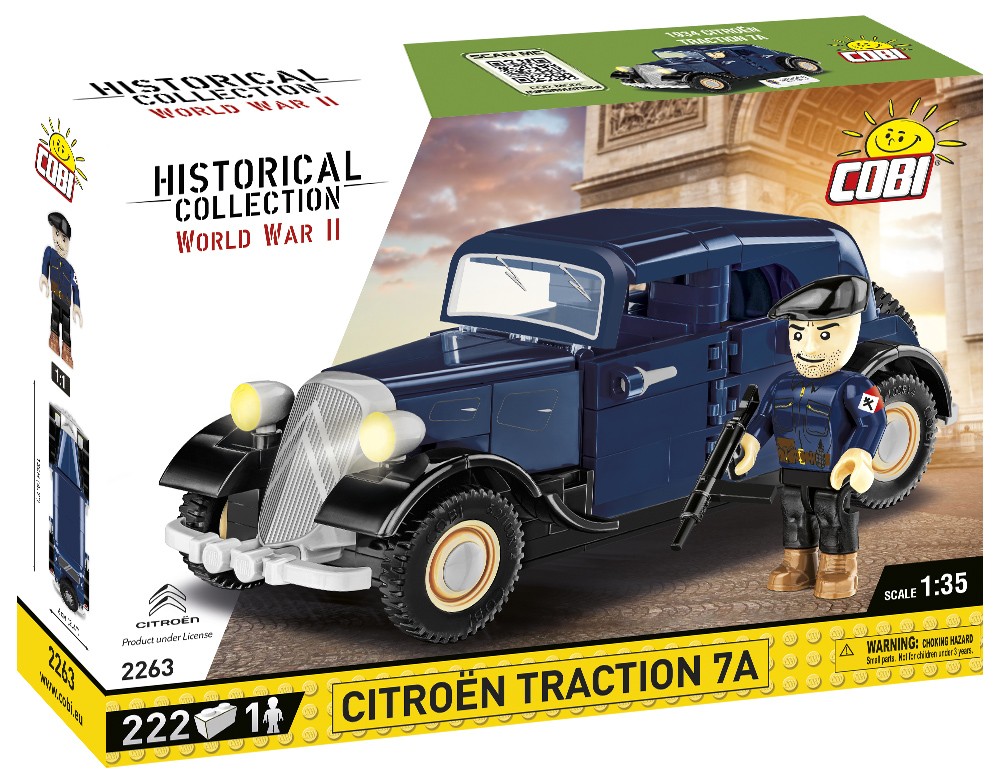 

Конструктор COBI Citroen Traction 7A 1934 года (2263)