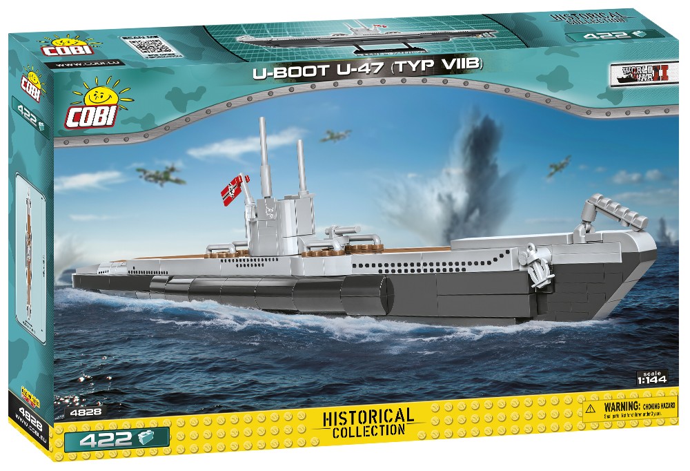 

Конструктор COBI HC WWII U-Boot U-47 VIIB 422 блока (4828)