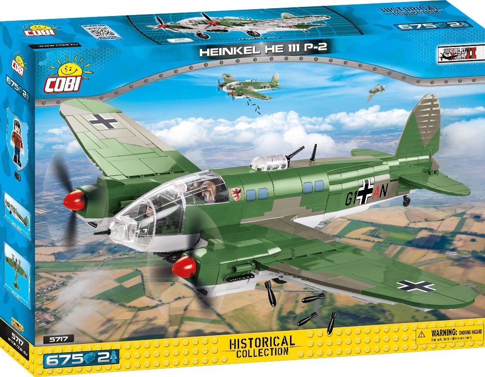 

Конструктор COBI Historical Collection WWII Бомбардировщик Heinkel He 111 P-2 675 деталей (5717 )