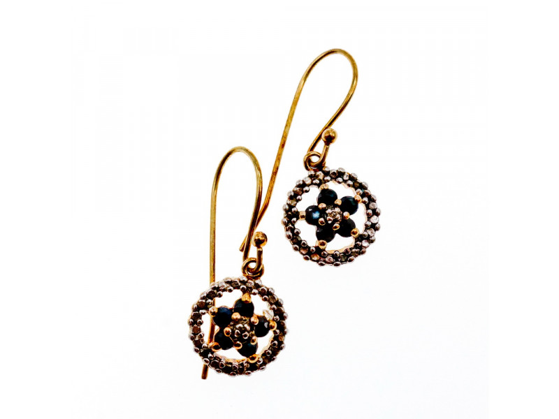 

Серебряные серьги в позолоте с Сапфирами Радость Натуральный Sky Jewelry 002405