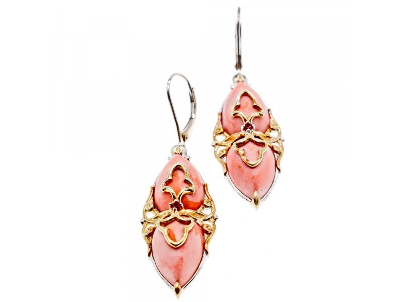 

Серебряный серьги с позолотой с камнями агат и спессартин Натуральный Sky Jewelry 003180