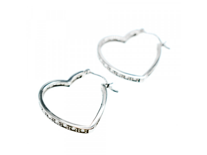 

Серебряные серьги *Сердце* с фианитами Sky Jewelry 000935