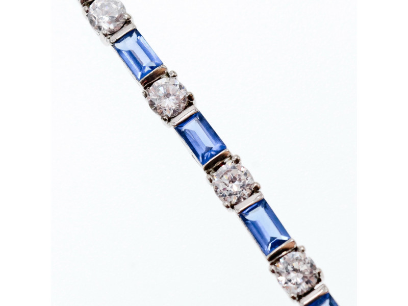

Серебряный браслет с фианитами 925 проба Sky Jewelry 000736