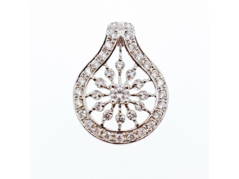 

Кулон серебро 925 пробы с фианитом Sky Jewelry 000203