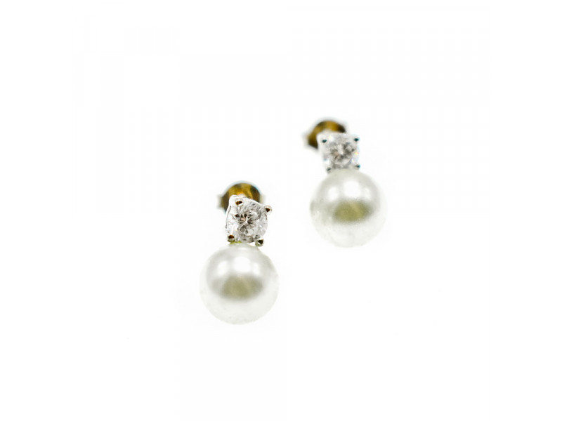 

Серебряные серьги с жемчугом Sky Jewelry 000376
