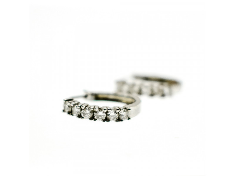 

Серебряные серьги 925 пробы с фианитами Sky Jewelry 000860