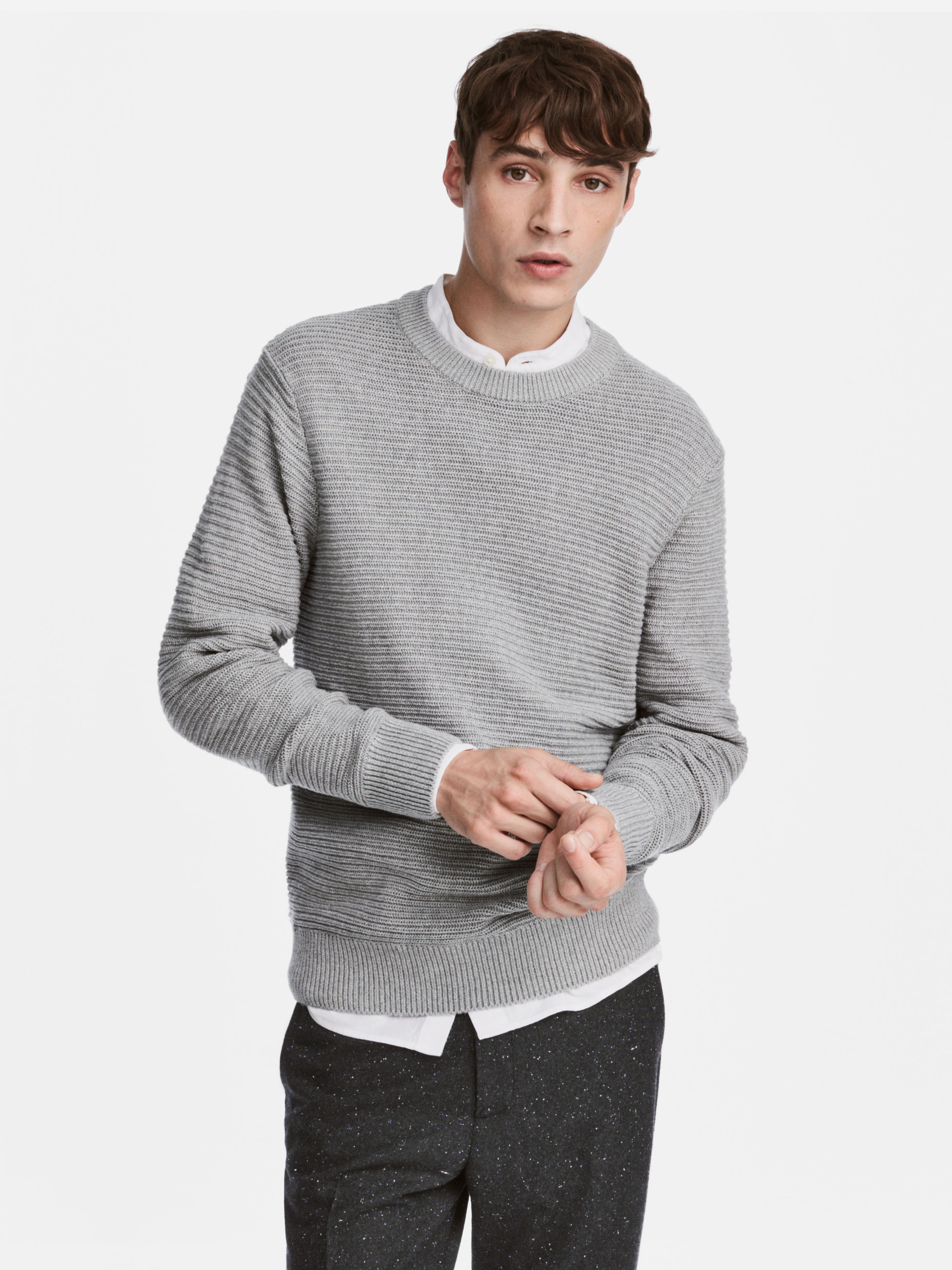 

Джемпер H&M .O.G.G. XAZ092808FUGL  Серый, Джемпер H&M L.O.G.G. XAZ092808FUGL L Серый
