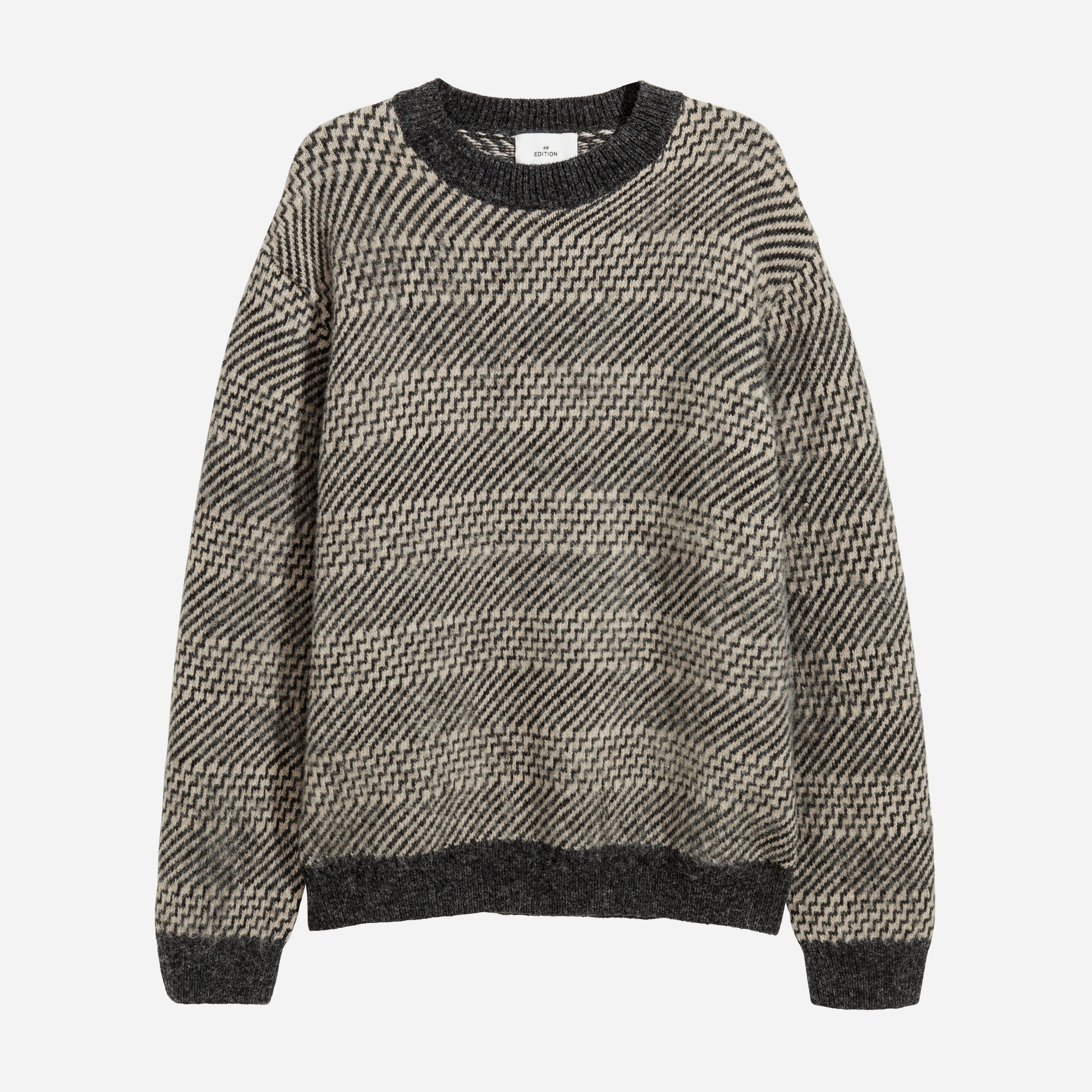 

Джемпер H&M XAZ092869RXNO XL Темно-серый/Бежевый