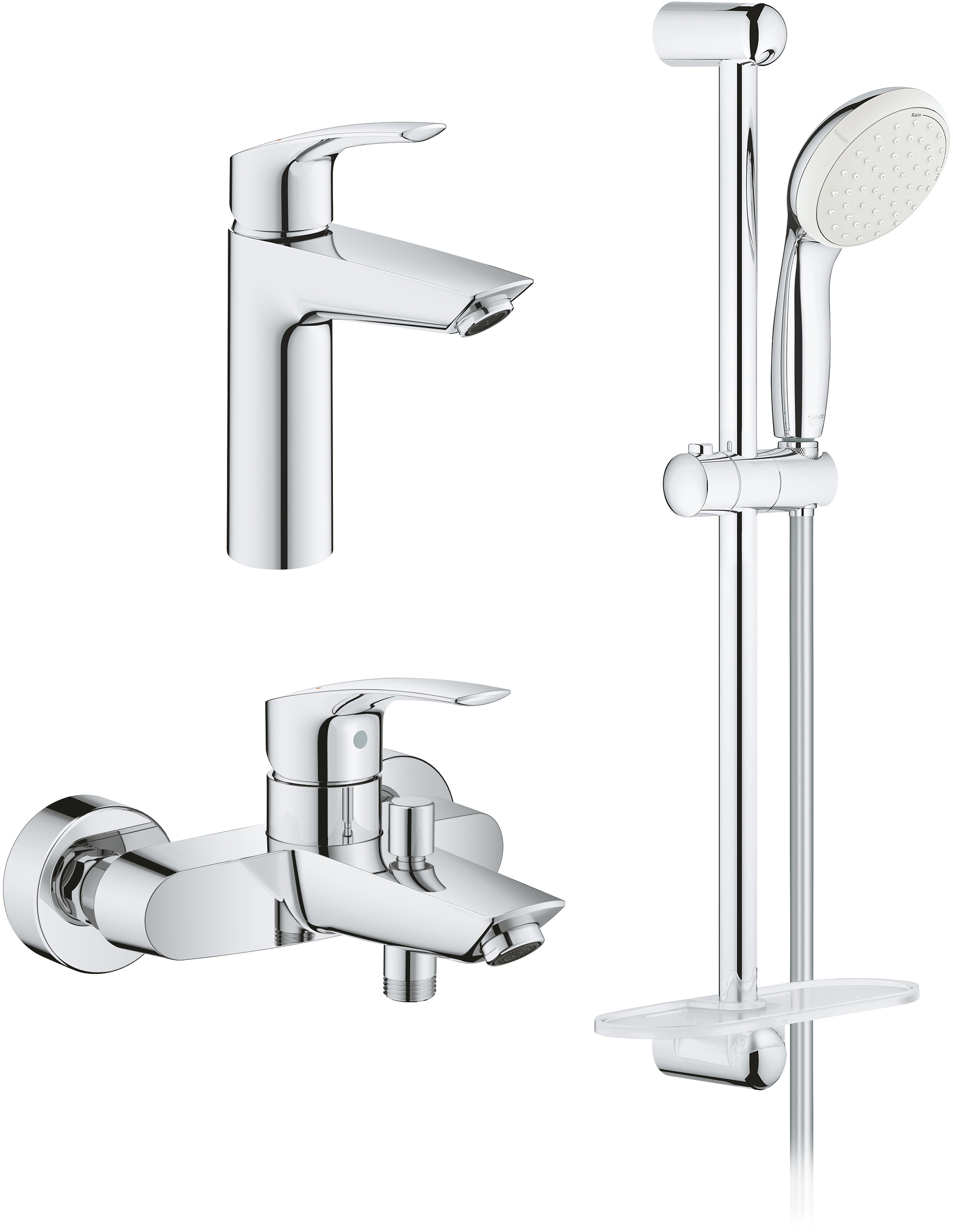 

Набор смесителей GROHE Eurosmart New UA123246M0 (23324003+33300003+27926001)