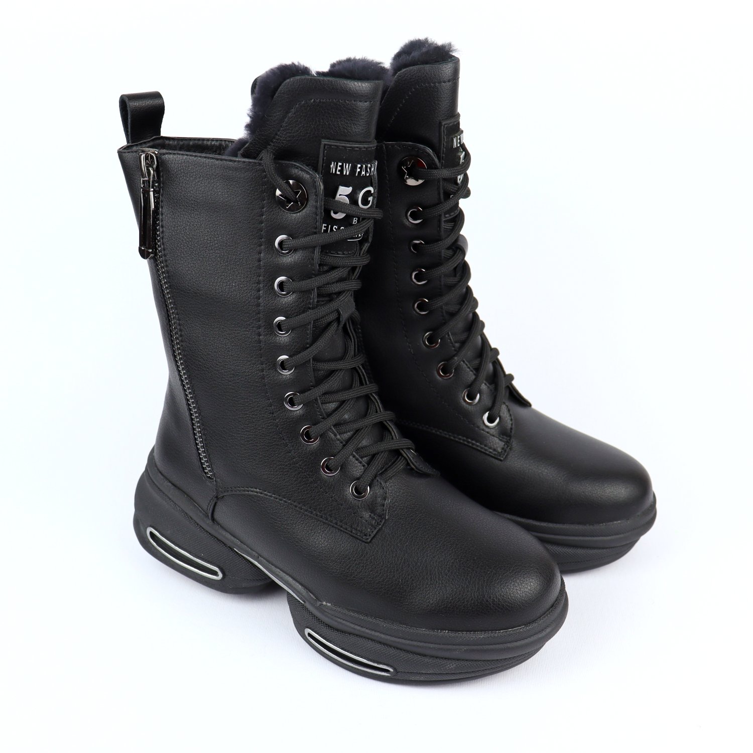 

Кожаные ботинки для девочки Bi&Ki Размер 33, 21.5 см