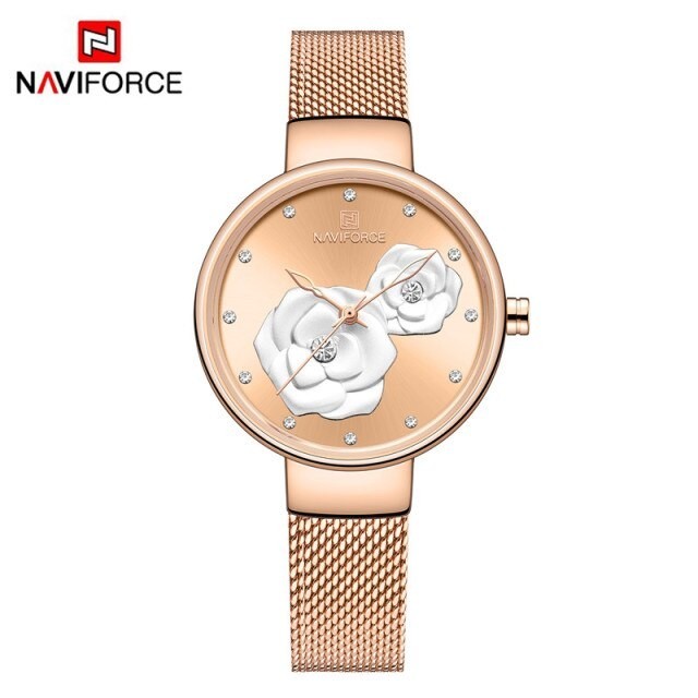 

Женские часы Naviforce NF5013 rose gold rose роза