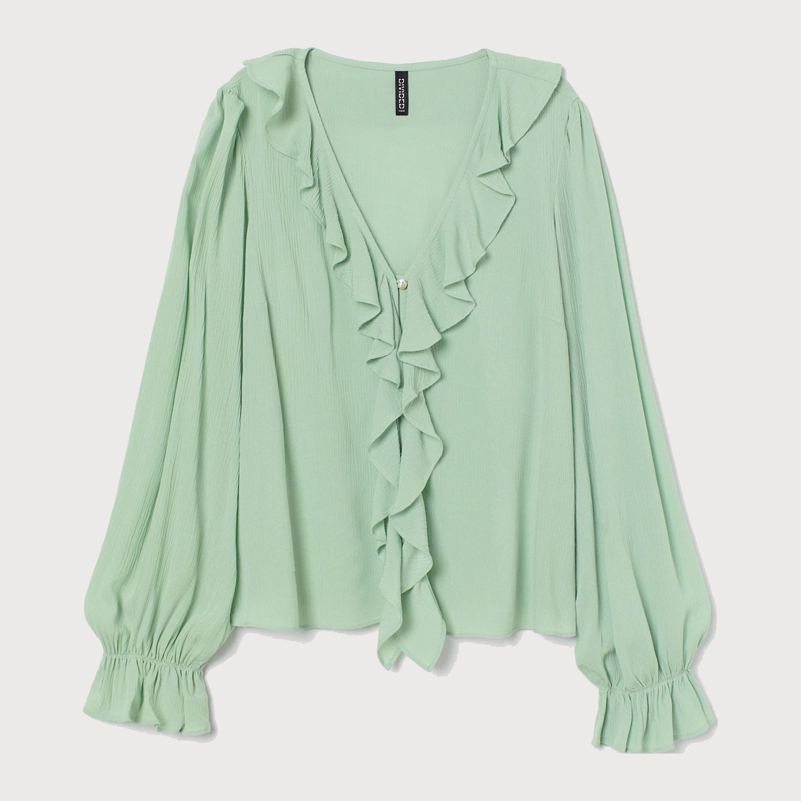 

Блузка H& 1207--9266682  Мятная, Блузка H&M 1207--9266682 M Мятная