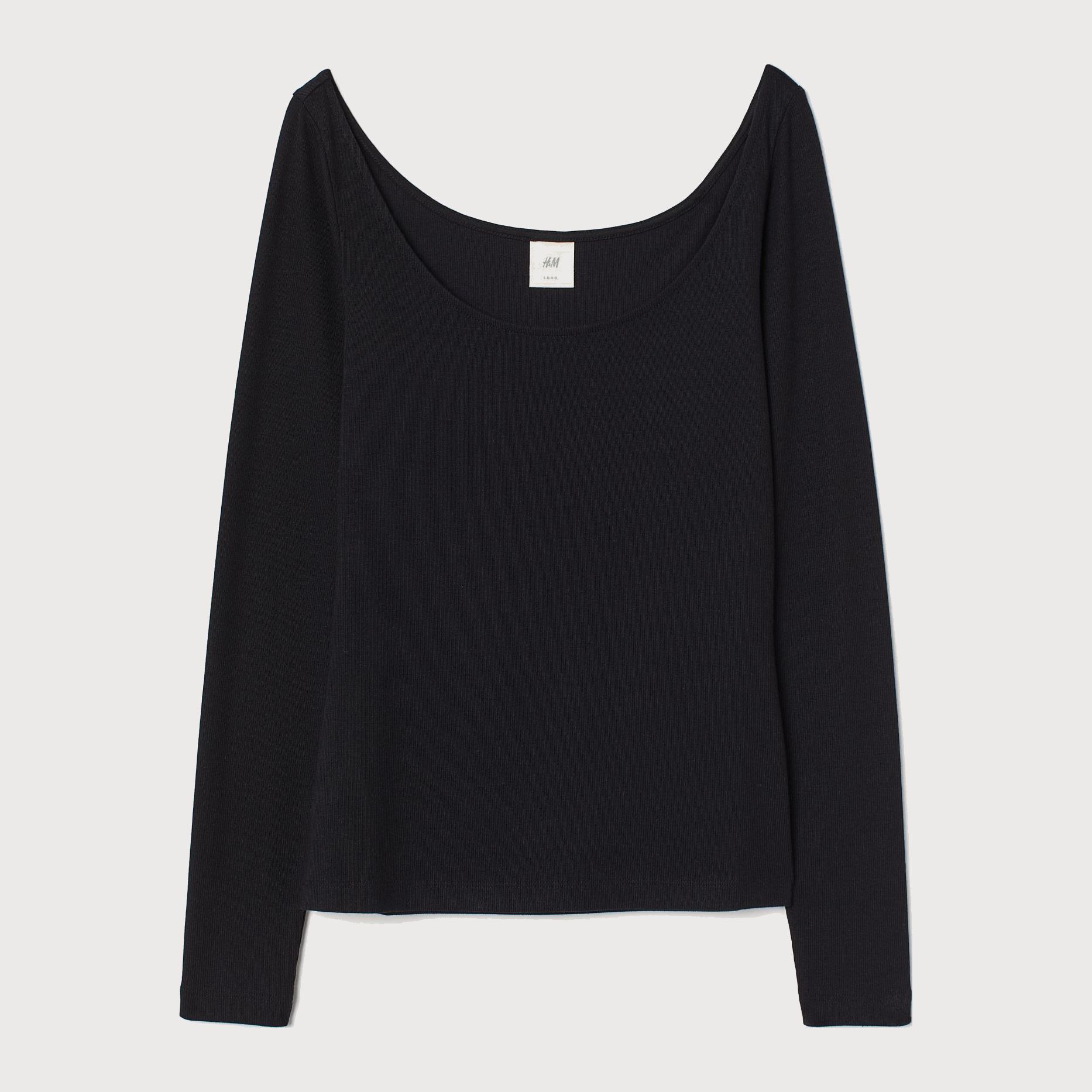 

Лонгслив H&M 2307-8255642  Черный, Лонгслив H&M 2307-8255642 S Черный