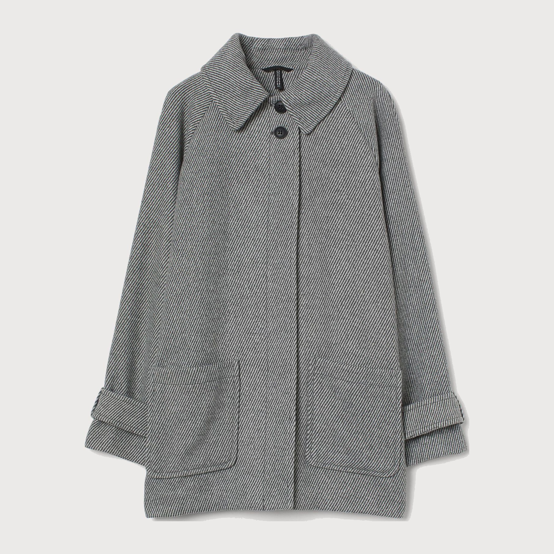 

Пальто H&M 610-9020692 L Серо-белое