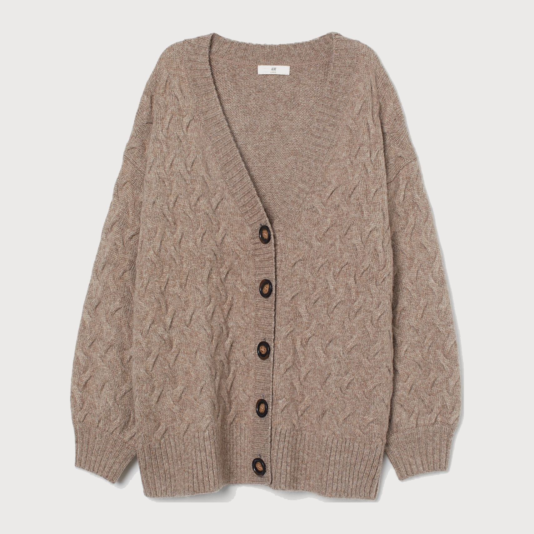 

Кардиган H&M 610-9321192 S Бежевый меланж