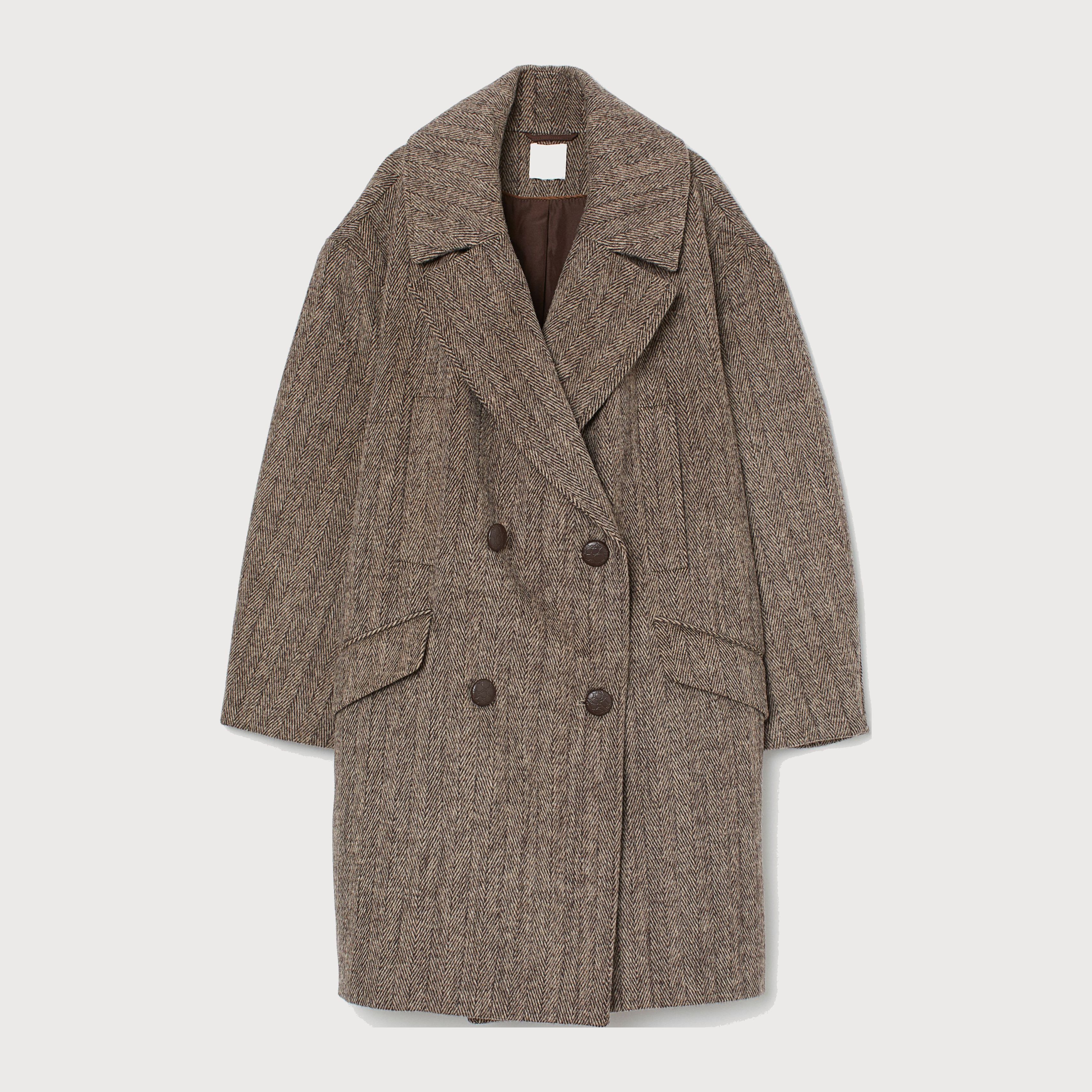 

Пальто H&M 7728150  Темно-коричневое, Пальто H&M 7728150 L Темно-коричневое