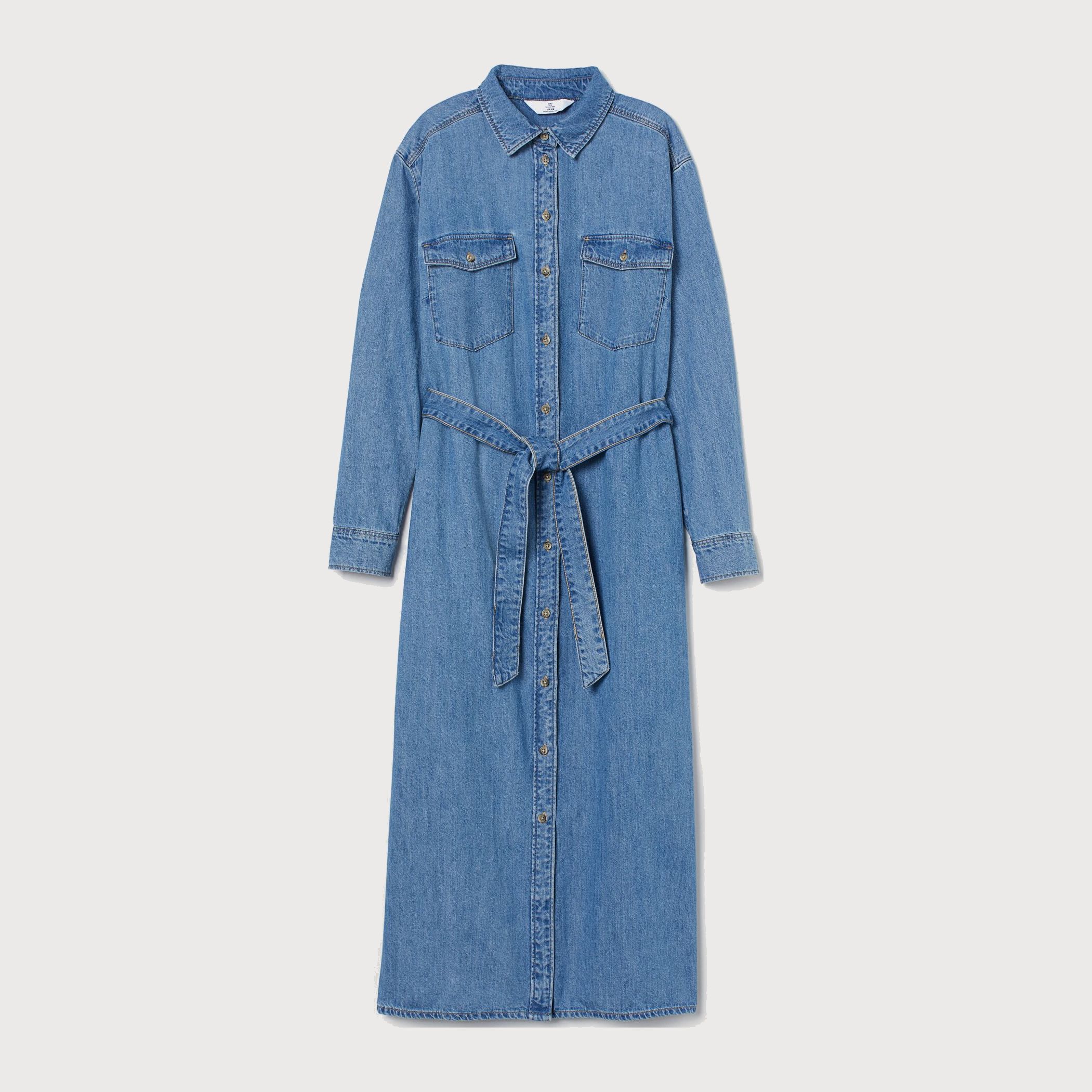 

Платье джинсовое H&M 810-8961742 S Голубое