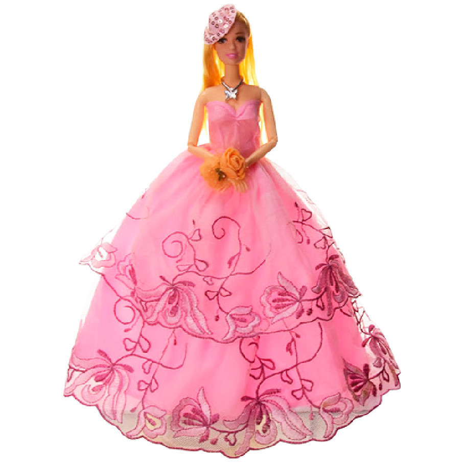 

Кукла в бальном платье на шарнирах (Розовый) YF1157G(Pink)
