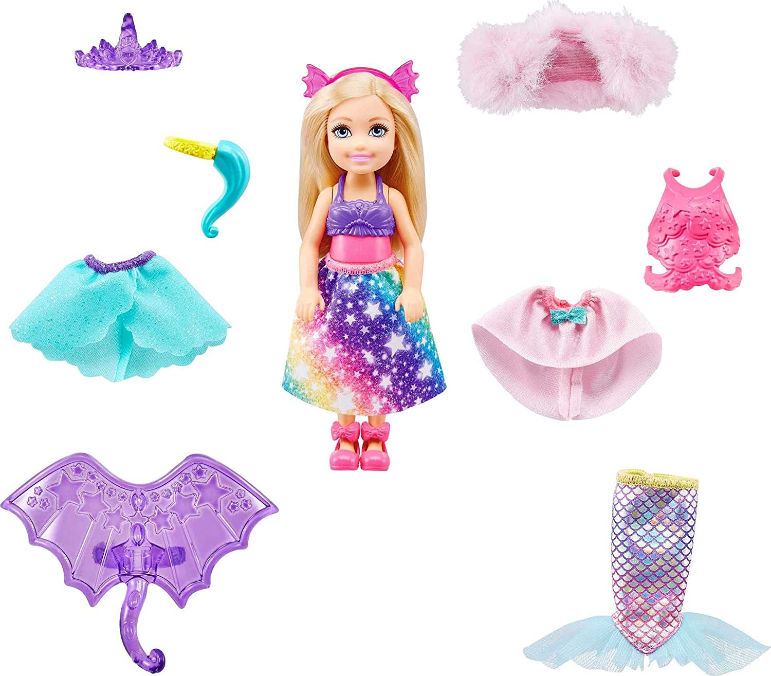 

Кукла Barbie Dreamtopia Chelsea с нарядами GTF40